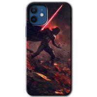 iPhone 12 Mini Kılıf Baskılı Kapak - Darh Vader Wars +Tam Ekran Koruyucu
