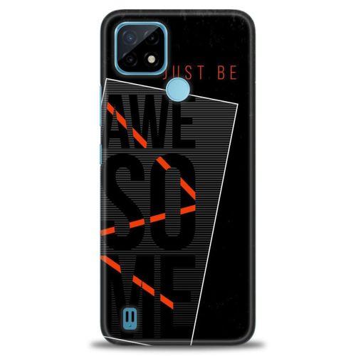 Realme C21 Kılıf HD Baskılı Kılıf - Awesome + Tam Ekran Koruyucu