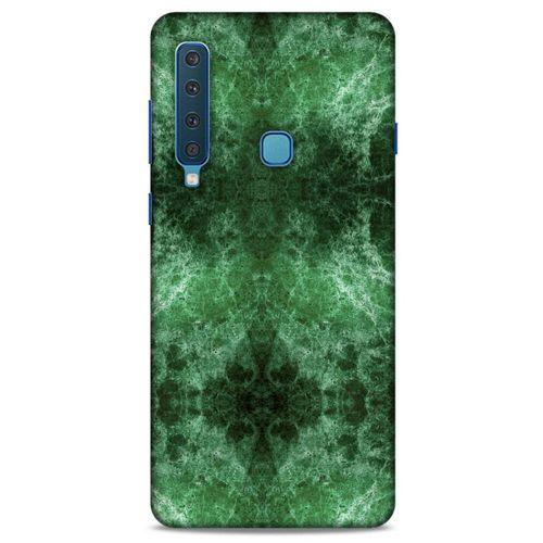 Mermer Desenli (12) Tema Koruyucu Silikon Yeşil Samsung Galaxy A9 2018 Kılıf