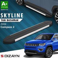 S-Dizayn Jeep Compass 2 Skyline Aluminyum Yan Basamak 173 Cm 2017 Üzeri A+ Kalite