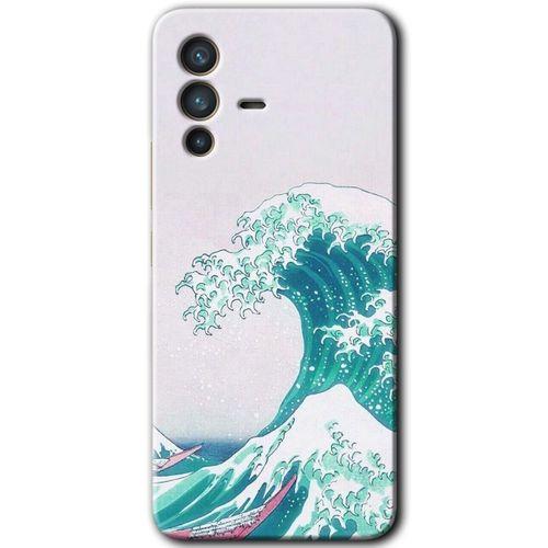 Vivo V23 5G HD Baskılı Kılıf + 9D Tam Ekran Koruyucu - Dalga