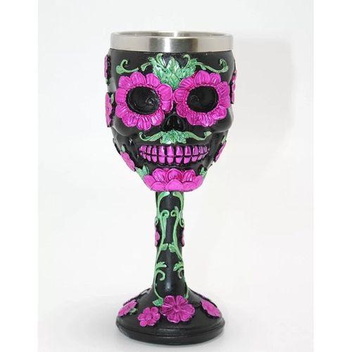 Day Of The Dead Şeker Kurukafa Tasarımlı 3d Çelik Kadeh Bardak Alk4377