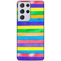 Lopard Samsung Galaxy S21 Ultra Uyumlu Kılıf Wood'X (22) Tam Koruma Kılıfı Desenli