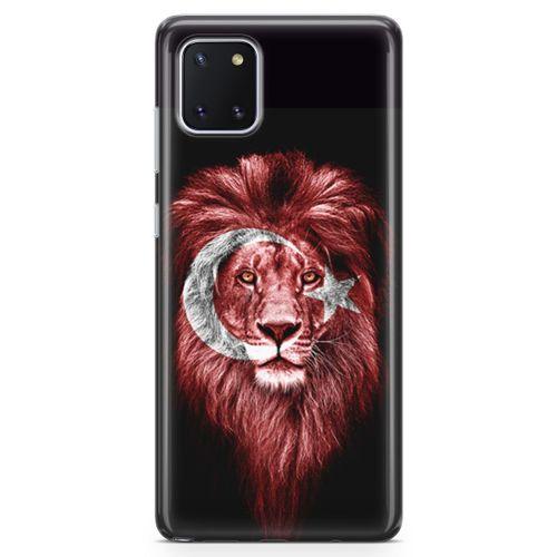 Samsung Galaxy A81 Kılıf Aslan Türk Arka Kapak Koruma Desenli Full Koruyucu