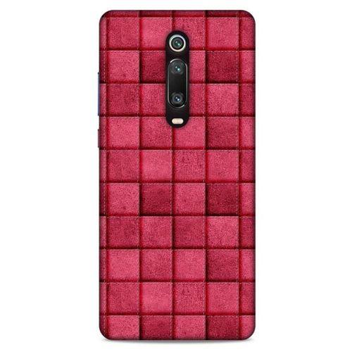 Xiaomi Redmi K20 Kılıf Patchwork (29) Arka Koruma Kılıfı Pembe