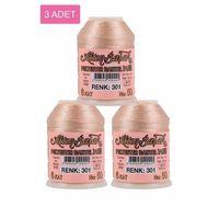 3 Adet Altınbaşak Oya ve Dantel İpi 20 gr - Royaleks - No: 301