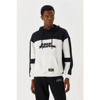 No Fear Erkek Sweatshirt Kapüşonlu Siyah Beyaz M500272