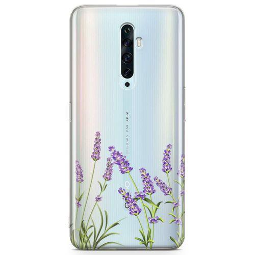 Oppo Reno2 Z 2019 Kılıf Lavanta Kolonyası Arka Kapak Koruma Desenli Full Koruyucu