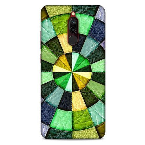 Xiaomi Redmi 8 Kılıf Patchwork (36) Glitter Kılıf Yeşil Tonları