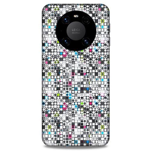 Lopard Huawei Mate 40 Pro Uyumlu Kılıf Geometrix (8) Baskılı Kılıf