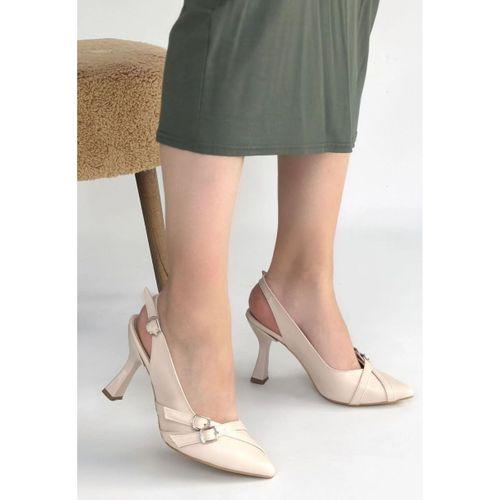 Jedda Bej Cilt Topuklu Ayakkabı