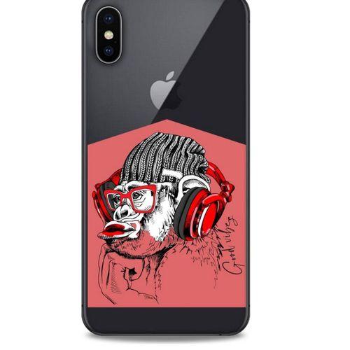 Zoologix (19) Apple iPhone XS Max Şeffaf Kılıf Silikon Desenli