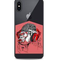 Zoologix (19) Apple iPhone XS Max Şeffaf Kılıf Silikon Desenli