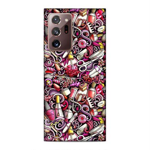 Samsung Galaxy Note 20 Ultra Kılıf Manikur Pedikur Kozmetik Arka Kapak Silikon Koruma Full Koruyucu