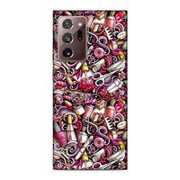 Samsung Galaxy Note 20 Ultra Kılıf Manikur Pedikur Kozmetik Arka Kapak Silikon Koruma Full Koruyucu