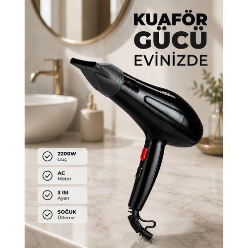 2200w Güçlü Motorlu Ergonomik Fön Makinesi