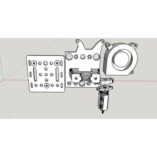 Blouch-3720107 ile Hotend Openbuilds X ekseni