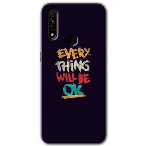 Oppo A31 Kılıf HD Baskılı Desen + Hayalet Cam Yandan Görünmez