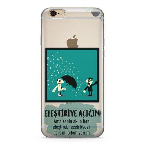 Apple iPhone 6 6s Kılıf Eleştriye Açığım Arka Kapak Koruma Desenli Full Koruyucu