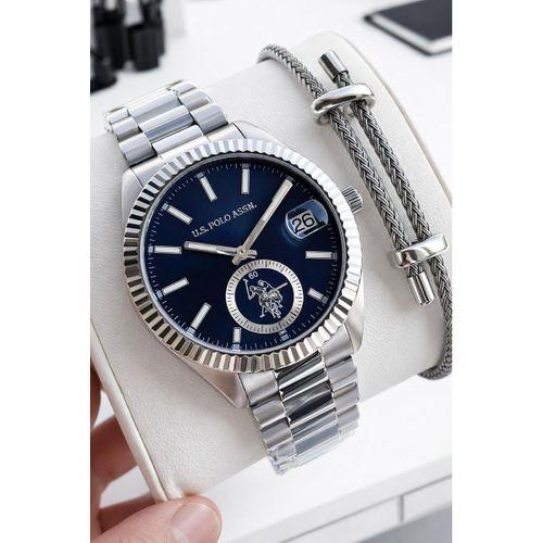 U.S.Polo Assn Çelik Kasa Ve Kordon 2 Yıl Garantili 3 Atm Suya Dayanıklı Erkek Kol Saati E.PA1148-02