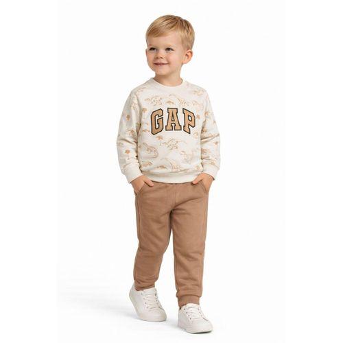 Erkek Çocuk Önü Baskılı Sweatshirt Ve Eşofman Alt Takım BGL-ST05252