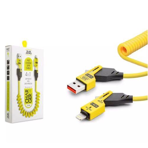Sub Zero Çok İşlevli Hızlı Şarj Kablosu 4 İn1 Cl160
