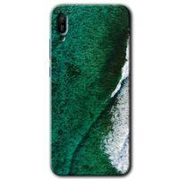 Huawei Y6 2019 Kılıf HD Desen Baskılı Arka Kapak - Yeşil Okyanus