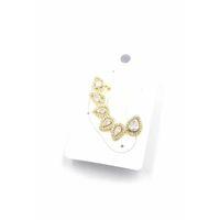 Taşlı Kıkırdak Küpe - Altın