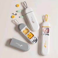 3 Bölmeli Seyahat Tipi İlaç Saklama Kutusu