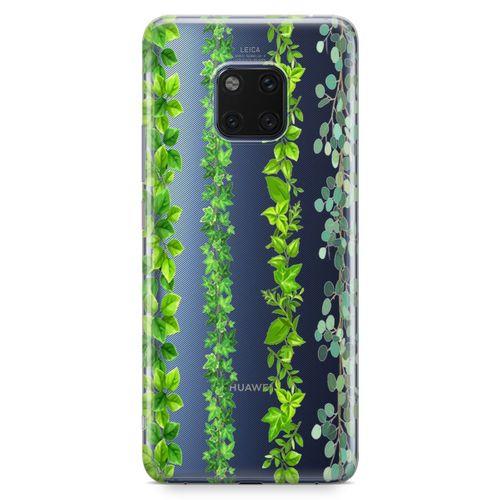 Huawei Mate 20 Pro Kılıf Asma Yaprak Arka Kapak Koruma Desenli Full Koruyucu