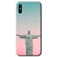Xiaomi Redmi 9A Kılıf Baskılı Kapak - Rio + 5D Tam Kaplayan Cam