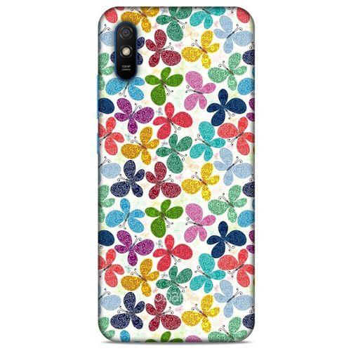 Xiaomi Redmi 9A Kılıf Kelebek Etkisi (35) Fit Design Kılıf Karışık Renkli