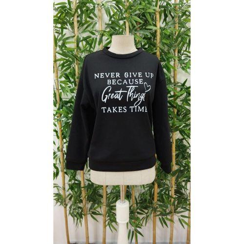 Kadın Uzun Kollu Yuvarlak Yaka Iki Iplik şardonlu Bluz