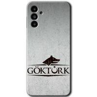 Samsung Galaxy M23 Kılıf Baskılı Kapak - Göktürk +Tam Kaplayan Mat Seramik