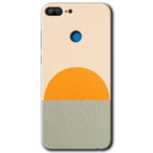 MRCİLETİSİM Honor 9 Lite Kılıf HD Desen Baskılı Arka Kapak + Temperli Cam - Color Wall