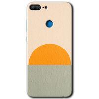 MRCİLETİSİM Honor 9 Lite Kılıf HD Desen Baskılı Arka Kapak + Temperli Cam - Color Wall