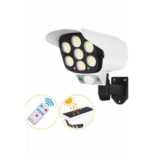 Solar Bahçe Aydınlatması Hareket Sensörlü Uzaktan Kumandalı Kamera Görünümlü