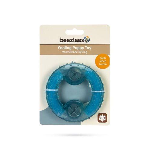 Beeztees Yavru Köpek Oyuncağı, Diş Kaşıma için Soğutulabilir, TPR, Mavi, 10x10x2,3cm