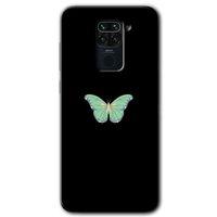 Potkal Hediye Fabrikası Xiaomi Redmi Note 9 Kılıf HD Desen Baskılı Arka Kapak - Butterfly Tree