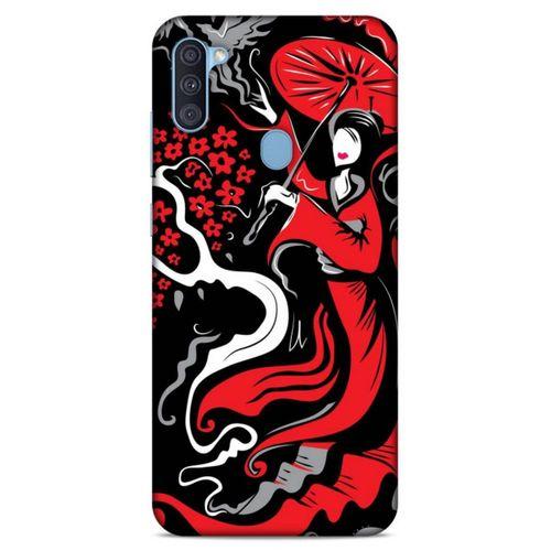 Lopard Samsung Galaxy A11 Uyumlu Kılıf Soyut Sanat (11) Baskılı Tam Koruma