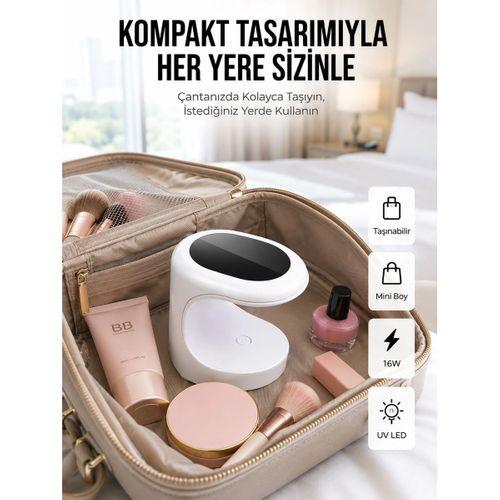 Seyehat Tipi Mini Oje Kurutucu Ultraviole Mor Işık Protez Tırnak Kurutucu