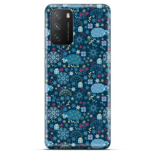 Xiaomi Poco M3 Kılıf Yılbaşı Süsleri (29) Arka Koruma Kılıfı
