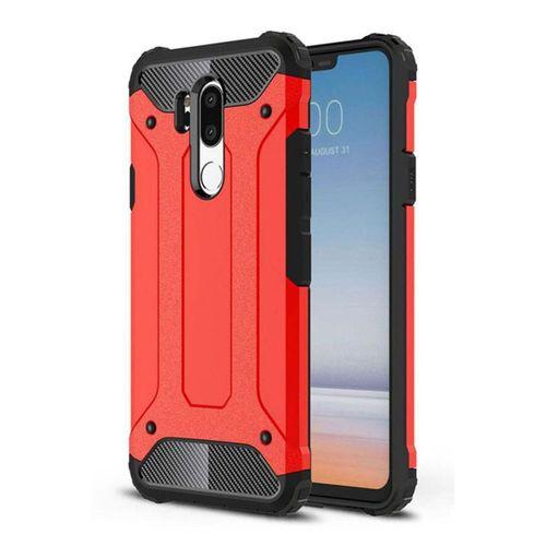 LG G7 Kılıf Koruyucu Çift Katmanlı Armor Case Siyah Renk