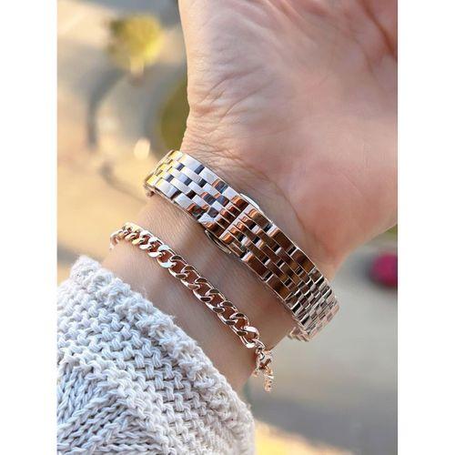 Jg.Polo Club Çelik Kasa & Kordon Kararma Ve Renk Atma Yapmaz Kadın Kol Saati+Bileklik JG015809.2