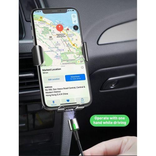 Baseus Zinc Magnetic Mikro Usb Kablo Şarj 100 Cm 2A Mikro Usb Başlık Red