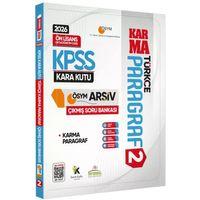 2026 KPSS Önlisans/Ortaöğretim Türkçenin Kara Kutusu PARAGRAF 2 KARMA ÖSYM Çıkmış Soru Bankası