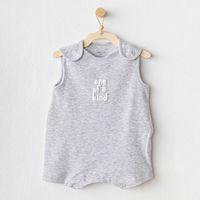 Andywawa Andywawa AC25895 Romper Basic Bebek Tulum Grey Melange