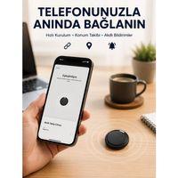 Airtag Akıllı Eşya Takip Cihazı Apple Ve Android Uyumlu Uzun Pil Ömürlü