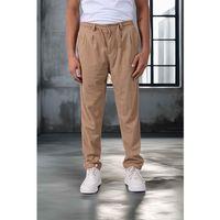 Roy Regular Fit Beli Lastikli Fitilli Kadife Kumaş Fermuarlı Jogger Erkek Pantolon - Bej