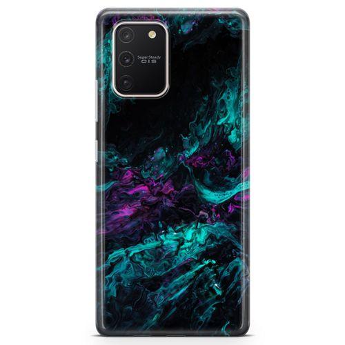 Samsung Galaxy A91 Kılıf Dağılmış Mürekkep Arka Kapak Koruma Desenli Full Koruyucu